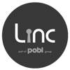 Linc Cymru - Pobl Group - Black and white logo