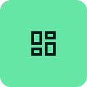 Icon representing the SolCentre software platform for real-time monitoring of rooftop solar performance and shared energy usage data.