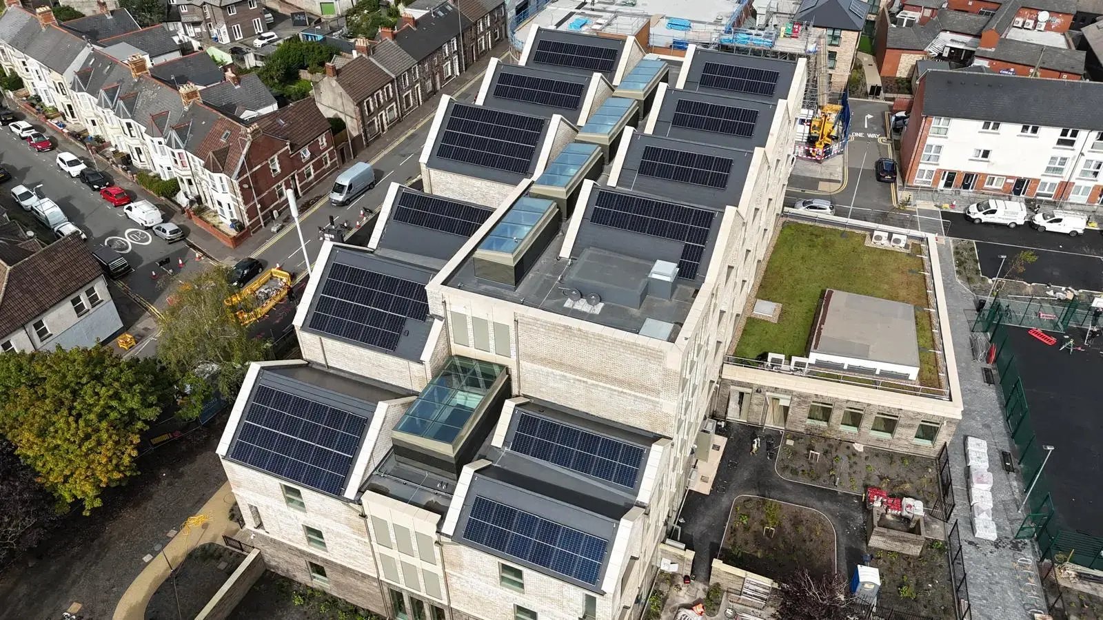 New build flat development in Cardiff