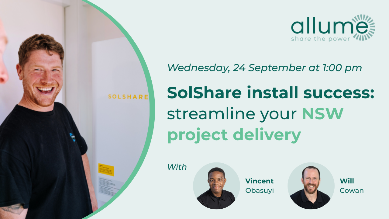 SolShare install success: streamline your NSW project delivery