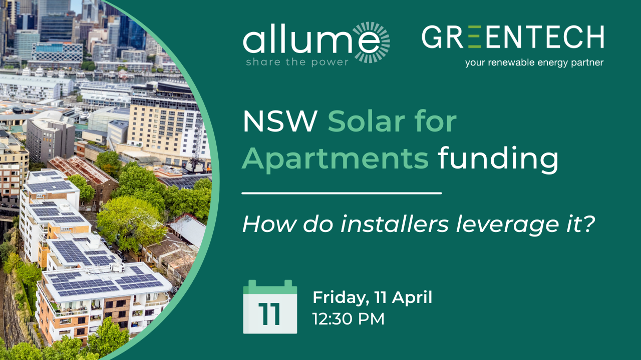 NSW Solar for Apartments funding - How do installers leverage it?